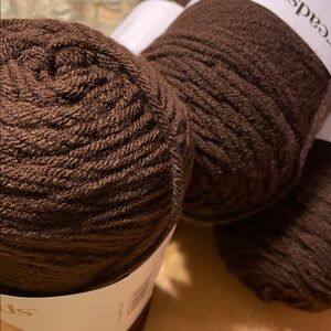 Loops & Threads Soft Classic Yarn - dark chocolate 4 - 7oz skeins